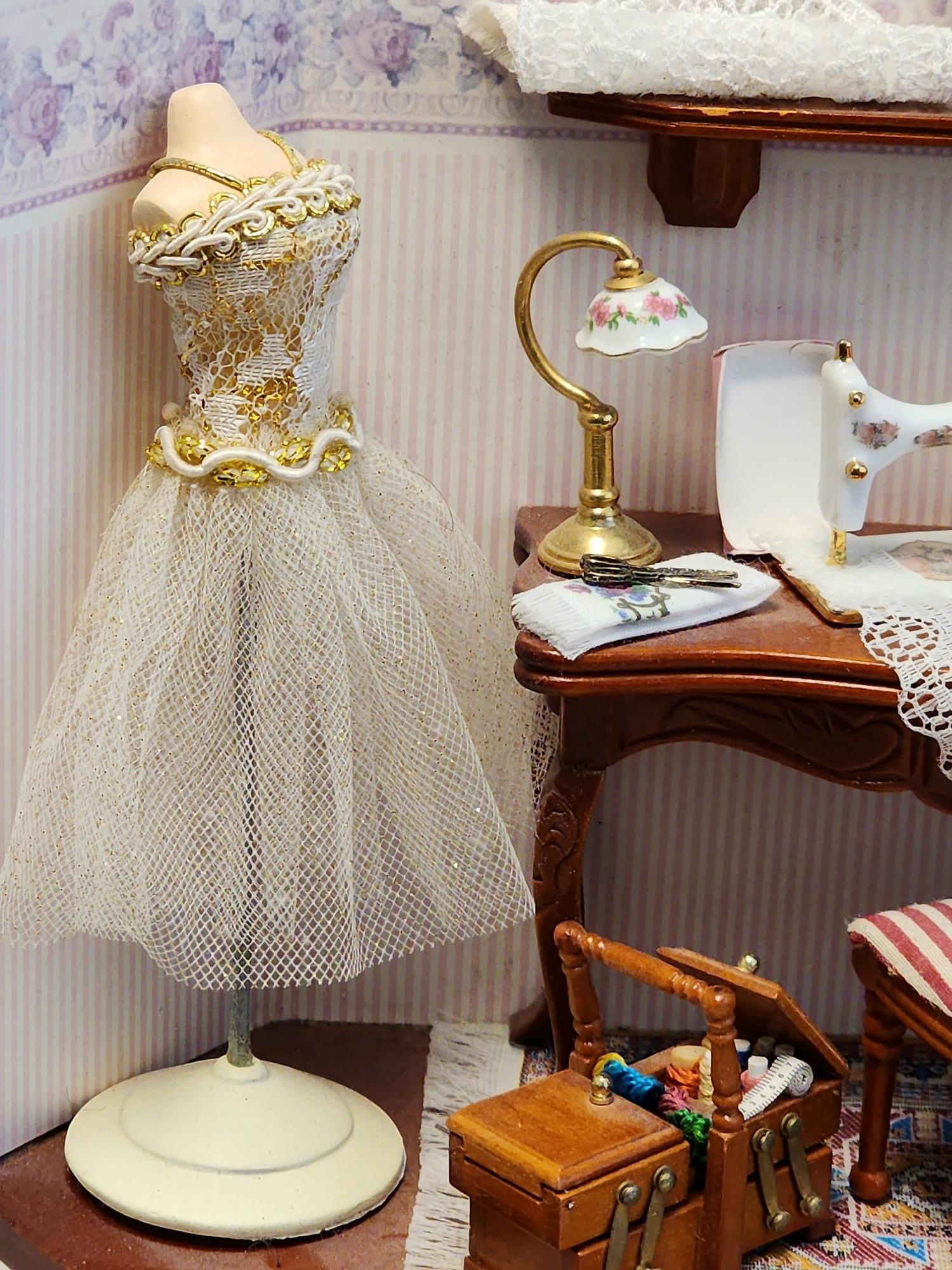 Vintage Reutter Porzellan Miniature Doll House Sewing Room - Etsy