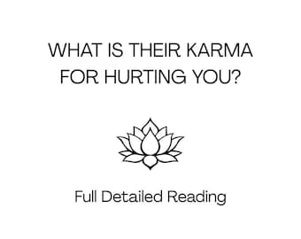 What is their karma for hurting you? Tarot and Oracle Reading