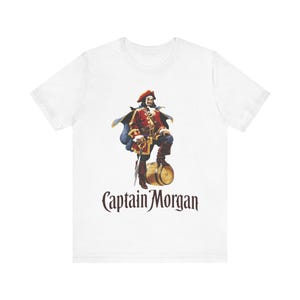 Captain Morgan Short Sleeve Tee - Unisex - S to 3XL sizing - Perfect gift for your friends or family - Retail Fit - Soft Cotton image 1