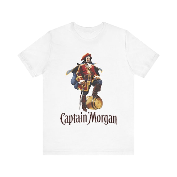 Captain Morgan Short Sleeve Tee - Unisex - S to 3XL sizing - Perfect gift for your friends or family - Retail Fit - Soft Cotton