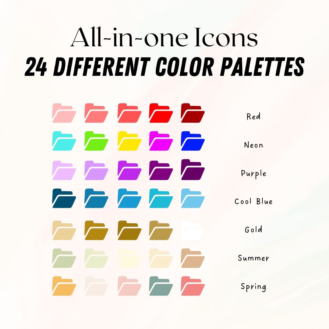 1000 Mac Desktop Folder Icon Pack Bundle Desktop Icons Desktop ...
