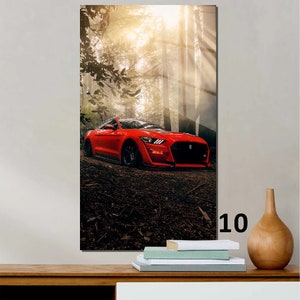 Art mural design voitures de course, impression plexi UV, cadeau pour lui, impression haute qualité, idées cadeaux, décoration murale sur le thème des voitures, impression couleurs vives