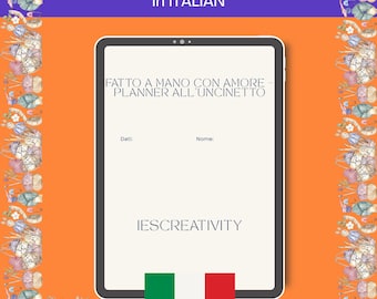 Planificador de crochet italiano: Seguimiento de lanas y proyectos (PDF imprimible)