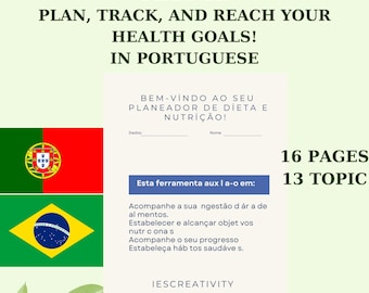 Planificador de dieta y nutrición en portugués: Seguimiento de salud integral (PDF)