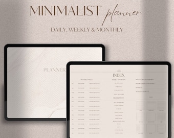 Digital Planner | Goodnotes Digital Planner | iPad Planner, UNDATED Landscape Planner | Daily, Weekly, Monthly | Notability Planner