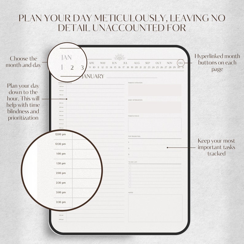 Student Digital Planner for GoodNotes | Academic & College Planner | Study, School & Daily iPad Planner | Undated Planner