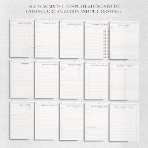 GoodNotes College Planner | Student Digital Planner | Study, School & Daily iPad Planner | Undated Academic Planner