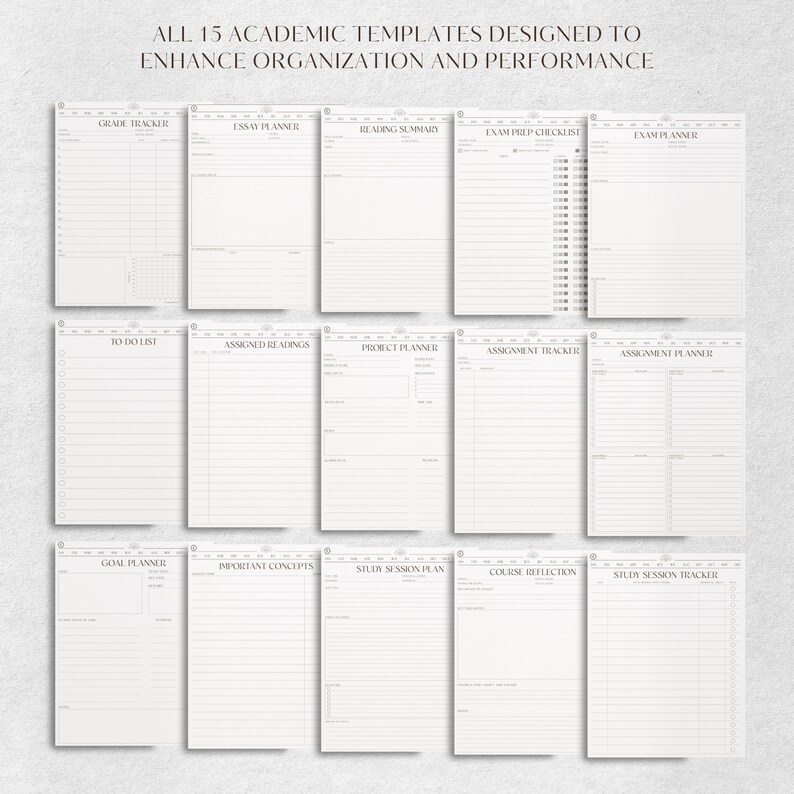 GoodNotes College Planner | Student Digital Planner | Study, School & Daily iPad Planner | Undated Academic Planner