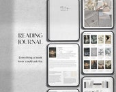 Digital Reading Journal | Reading Log | Book Tracker, Reading List, Goodnotes Journal, Digital Bookshelf, Reading Planner for iPad, Notebook