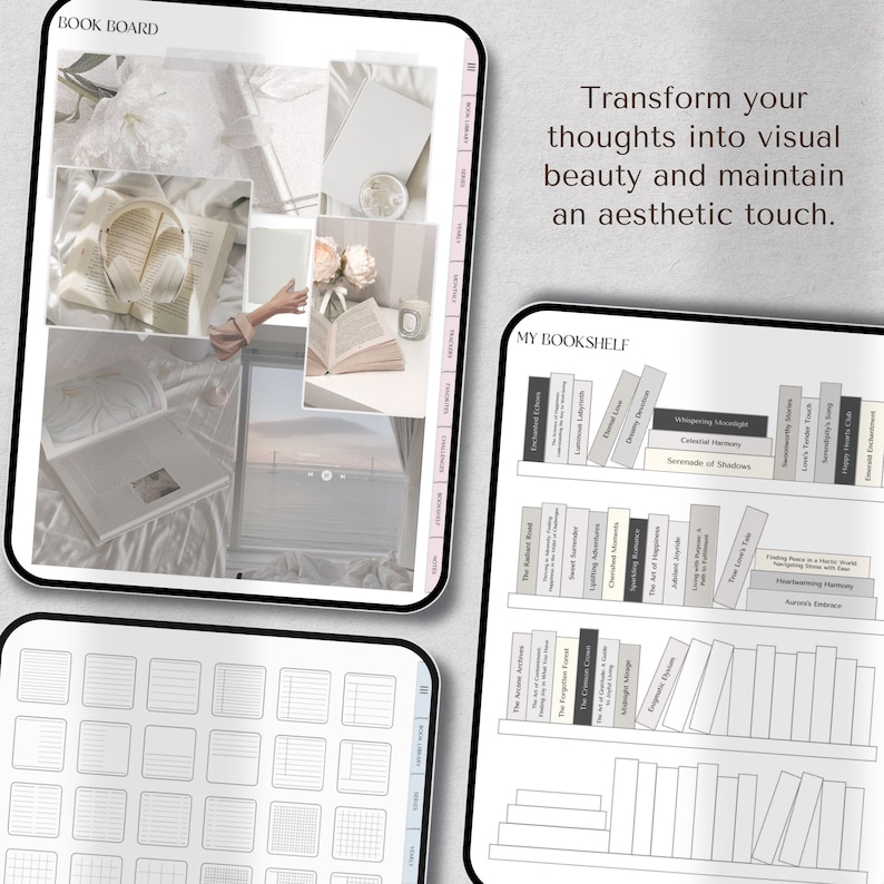 Reader's Log | Portrait Edition | Digital Reading Tracker, Book Log, Reading Planner, Goodnotes Journal