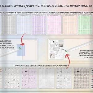 Digital ADHD planner for 2026 with dated daily, weekly, and monthly layouts, built for iPad Samsung Tab tablets, fully compatible with Goodnotes and Notability