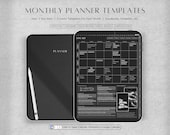 Digital Planner | GoodNotes Planner | iPad Planner | Notability Planner | Daily, Weekly Monthly Planner | Undated Planner, Dark Mode Journal