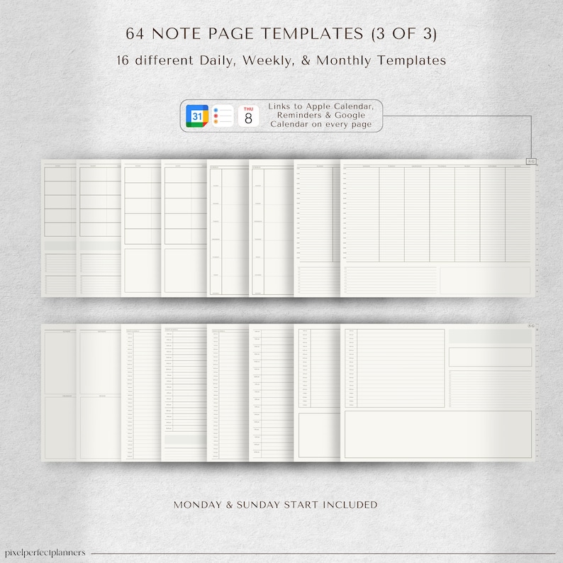 Tech Notebook, Landscape Notebook Design, GoodNotes Digital Planner, iPad Note-Taking App, Student Notebook, Notability Customized Layouts, Lined Grid Pages, Dotted Sheets, Cornell Note System, electronic notepad.