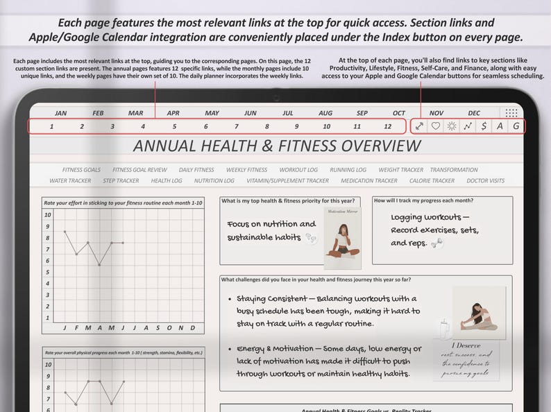 2026 dated digital journal and planner designed for Goodnotes and iPad daily use