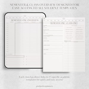 GoodNotes Student Planner | Academic, College & School Planner | Daily iPad Planner | Undated Study Planner