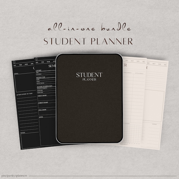 Student Digital Planner | College iPad Planner | Academic Planner | Study Planner | School Planner | iPad Planner, GoodNotes Digital Planner