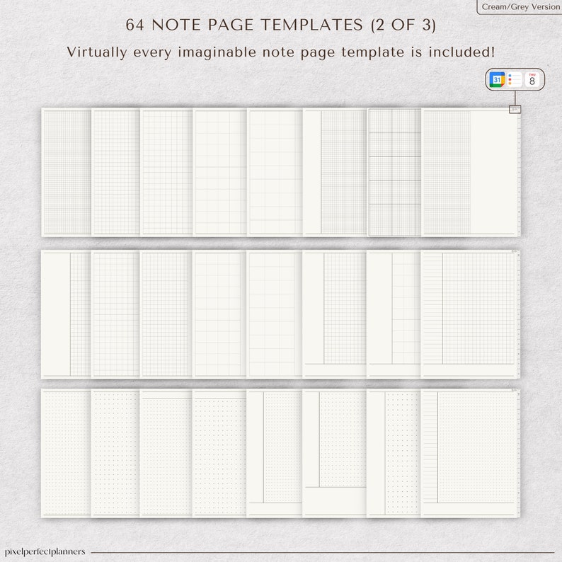Uncover Your Digital Notebook: GoodNotes, iPad, Student Notebook, Notability Templates, Journal, Dotted, Lined, Grid, Cornell—Endless Options.