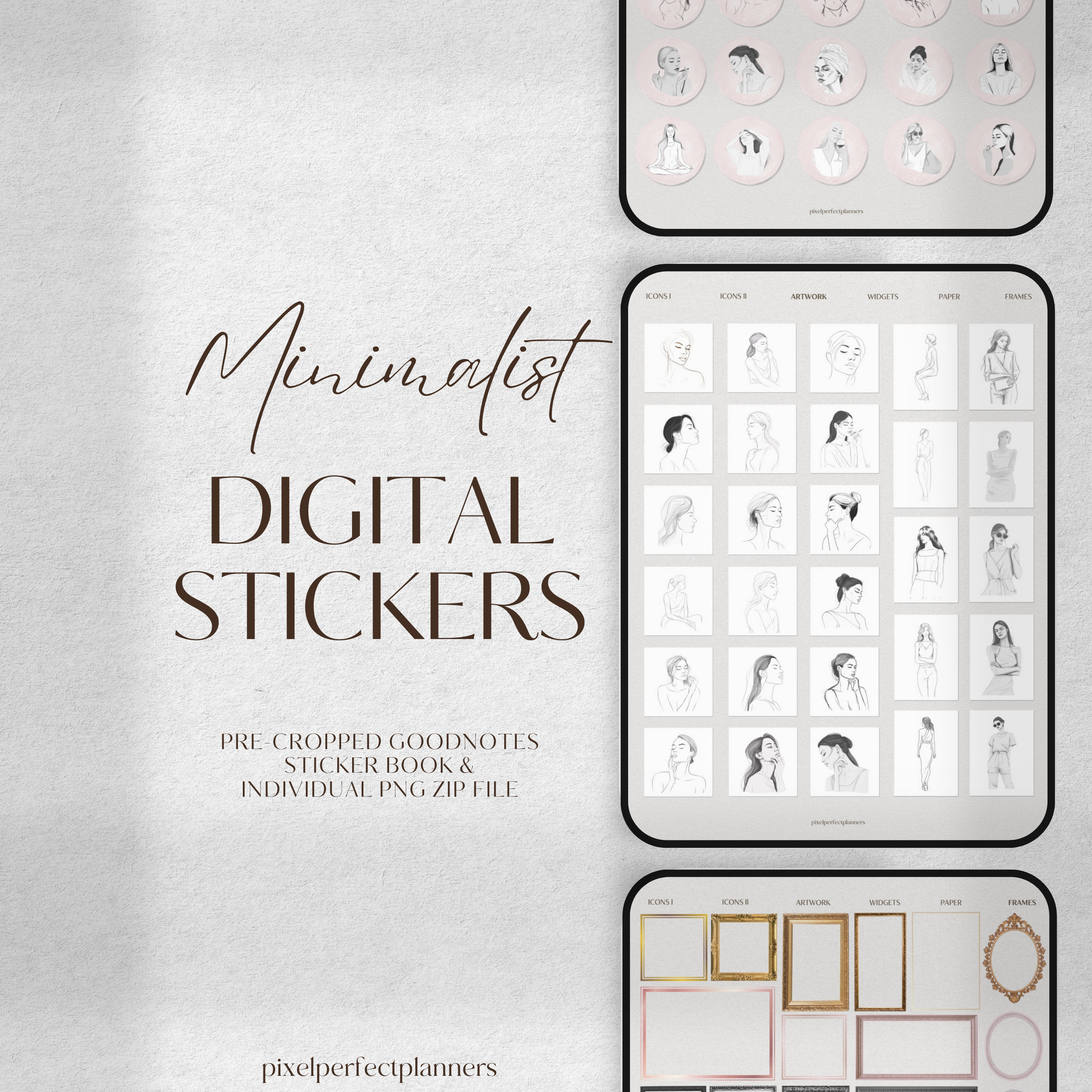Digital Stickers | Sticker Book for Goodnotes | Digital Planner ...