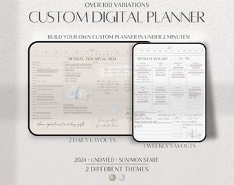 Digital Planner, Goodnotes Planner, 2024 Dated iPad Planner, Notability Planner, Dated Digital Planner, 2024 Undated Planner, Notepad, Daily