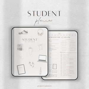 Student Digital Planner | GoodNotes Planner | Academic Planner | College Planner, Study Planner, School Planner, Daily iPad Planner, Undated