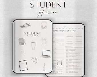 Student Digital Planner | GoodNotes Planner | Academic Planner | College Planner, Study Planner, School Planner, Daily iPad Planner, Undated