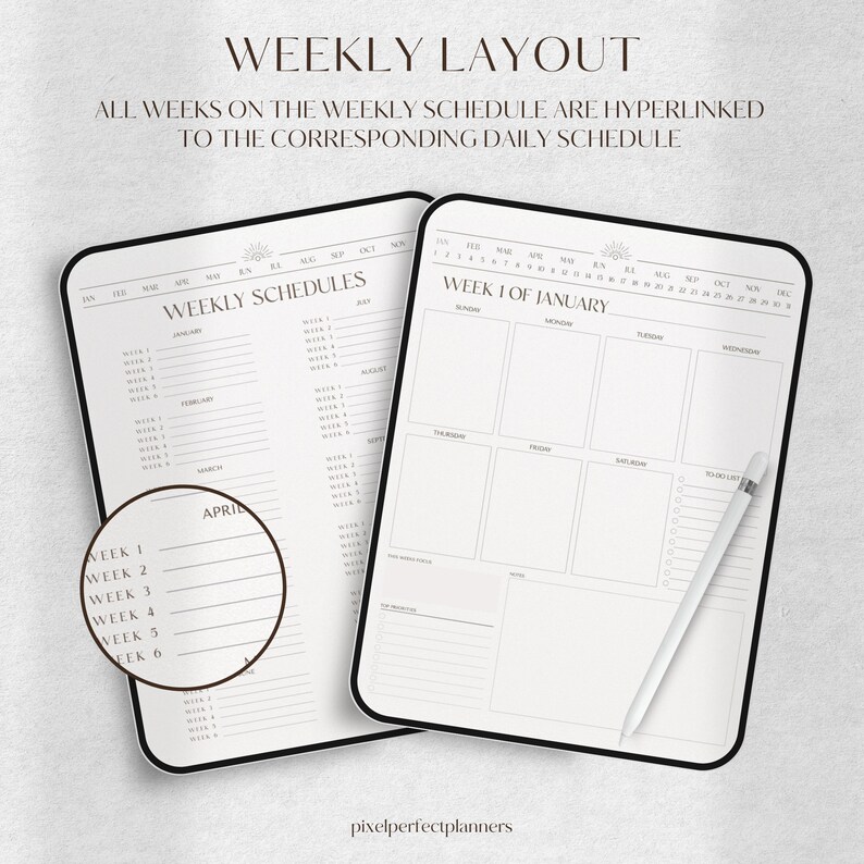 GoodNotes Student Planner | Academic & College Planner | Study, School & Daily iPad Planner | Undated