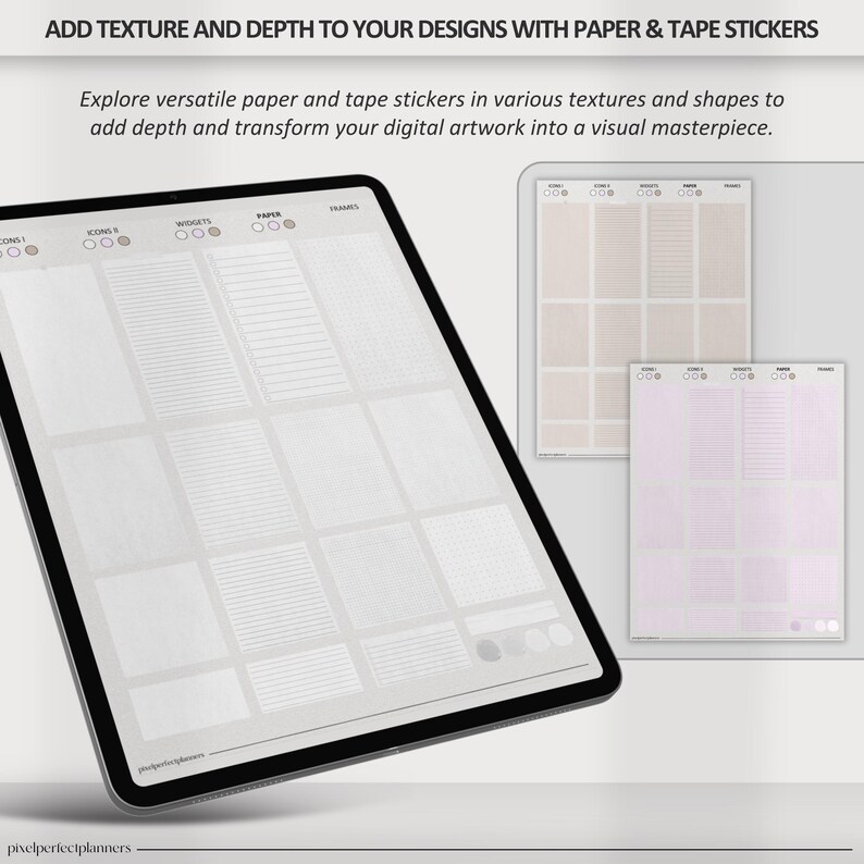 iPad Digital Stickers for GoodNotes | Precropped PNG Sticker Book – Cute, Minimalist, and Aesthetic Journal Stickers