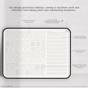 Touchscreen Notebook, Landscape Format Journal, GoodNotes Digital Notebook, iPad Study Tool, Student Notation Pad, Notability Customized Layouts, Lined Paper Grid, Dotted Pages, Cornell Methodology, digital note organizer.