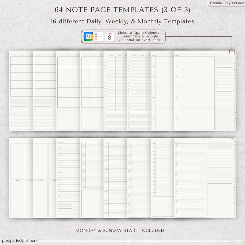 Embrace Digital Notebooks: GoodNotes, iPad, Student Notebook, Notability Templates, Journal, Dotted, Lined, Grid, Cornell—Your Selection Awaits.
