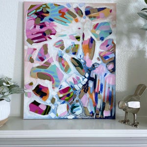 Original Collage Artwork, Colorful Mixed Media, Unique Home Decor, Unique artwork