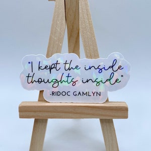 I Kept The Inside Thoughts Inside Sticker | Fourth Wing Sticker | Onyx Storm Sticker | Ridoc Gamlyn | Kindle Sticker