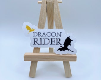 Dragon Rider Sticker, Fourth Wing Sticker, Waterproof Sticker, Kindle Sticker, Laptop Decal, Bookish Sticker