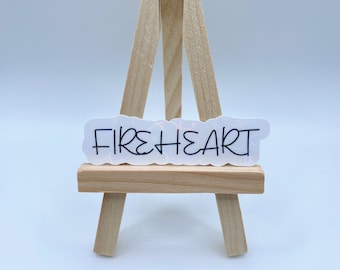 Fireheart Sticker, Throne of Glass Sticker, Kindle Sticker, Holographic Sticker, Waterproof Sticker, Laptop Decal, Bookish Sticker