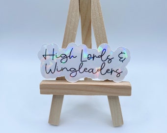 High Lords & Wingleaders Sticker, Holographic Sticker, Kindle Sticker