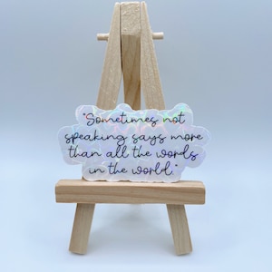Ugly Love Book Quote Sticker | Colleen Hoover Sticker | CoHo Sticker | Holographic Sticker