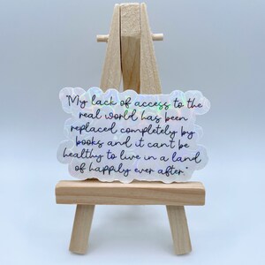 Hopeless Book Quote Sticker | Colleen Hoover Sticker | CoHo Sticker | Holographic Sticker