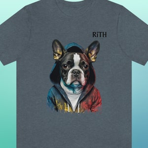 Boston Terrier Multicolor Tshirt - RiTH Original Collection