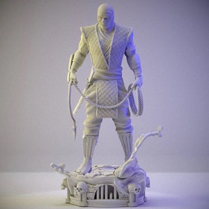 Scorpion Mortal Combat 3D Print STL File for 3D Printing,3D Digital,Instant Download Drive Link,Scorpion Statue STL,Mortal Combat STL Figure