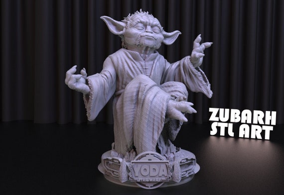 Star Wars Yoda 3D Print STL File for 3D Printing,3D Digital File, Instant Download Drive Link, Master Yoda Statue STL,Star Wars STL Figure