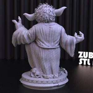 File STL di stampa 3D di Star Wars Yoda per la stampa 3D,File digitale 3D, Download istantaneo Drive Link, Master Yoda Statue STL,Star Wars STL Figure immagine 3