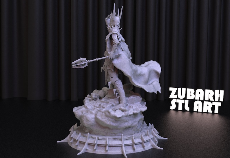 Sauron Statue STL File for 3D Printing (Digital Download) image 3