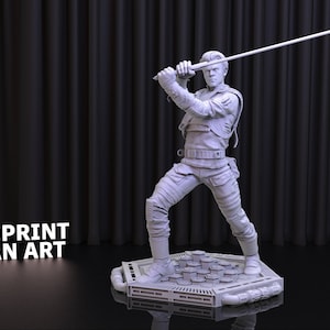 Cal Kestis Star Wars STL File: 3D Printed Figure (Digital Download)