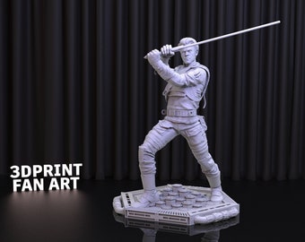 Cal Kestis Star Wars STL File: 3D Printed Figure (Digital Download)