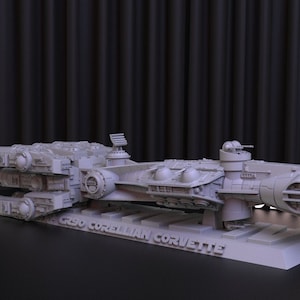 CR90 Space Ship 3D Print STL Plik do druku 3D, 3D Plik cyfrowy, Natychmiastowy link do pobierania dysku, Statua CR90 STL, Figurka Star Wars STL