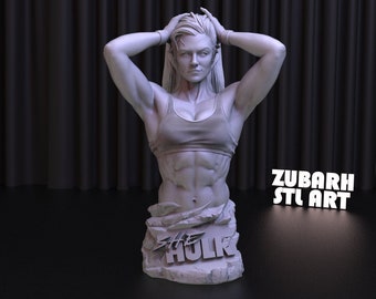 She Hulk Bust 3D Print STL File: Tatiana Maslany Figure (Digital Download)