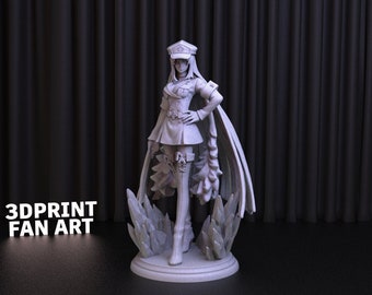 Esdeath-MitsuKage Statue 3D Print STL File (Digital Download)