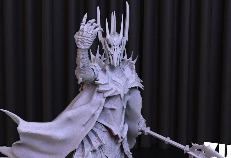 Sauron Statue STL File for 3D Printing (Digital Download) image 6