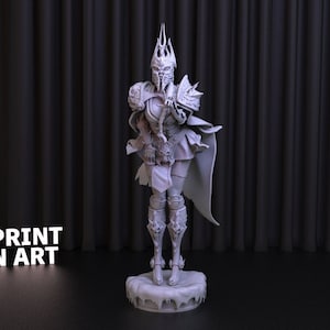 Lich King Girl 3D Print STL File for 3D Printing,3D Digital File, Instant Download Drive Link, World of Warcraft Statue STL,WoW STL Figure