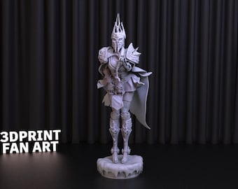 Standbeeld Lich King-meisje STL-bestand - World of Warcraft 3D-print (digitale download)