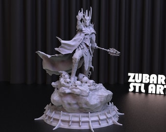 Archivo STL de la estatua de Sauron para impresión 3D (descarga digital)